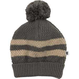 Gestrickte Mütze mit Streifen