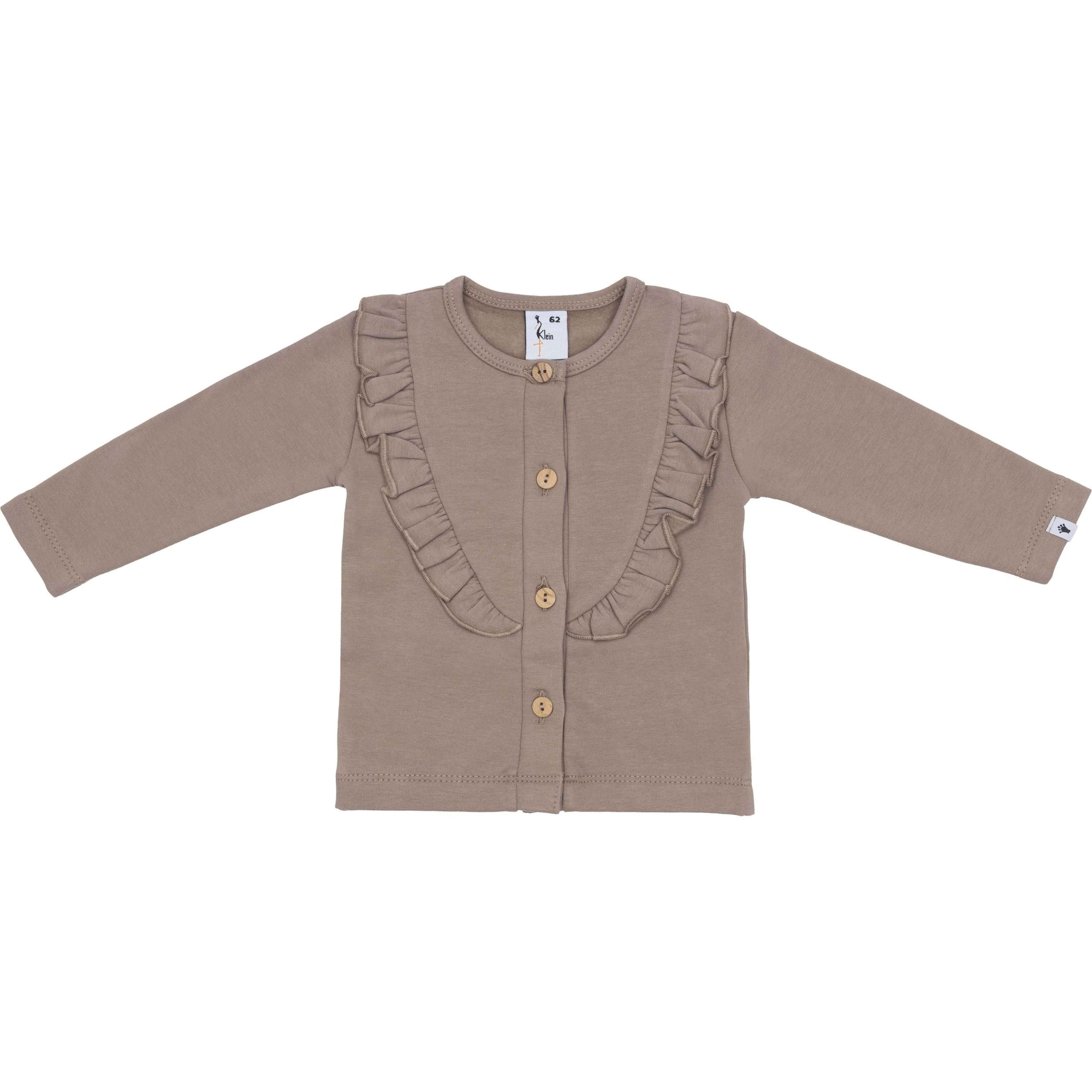 Rüschen-Strickjacke