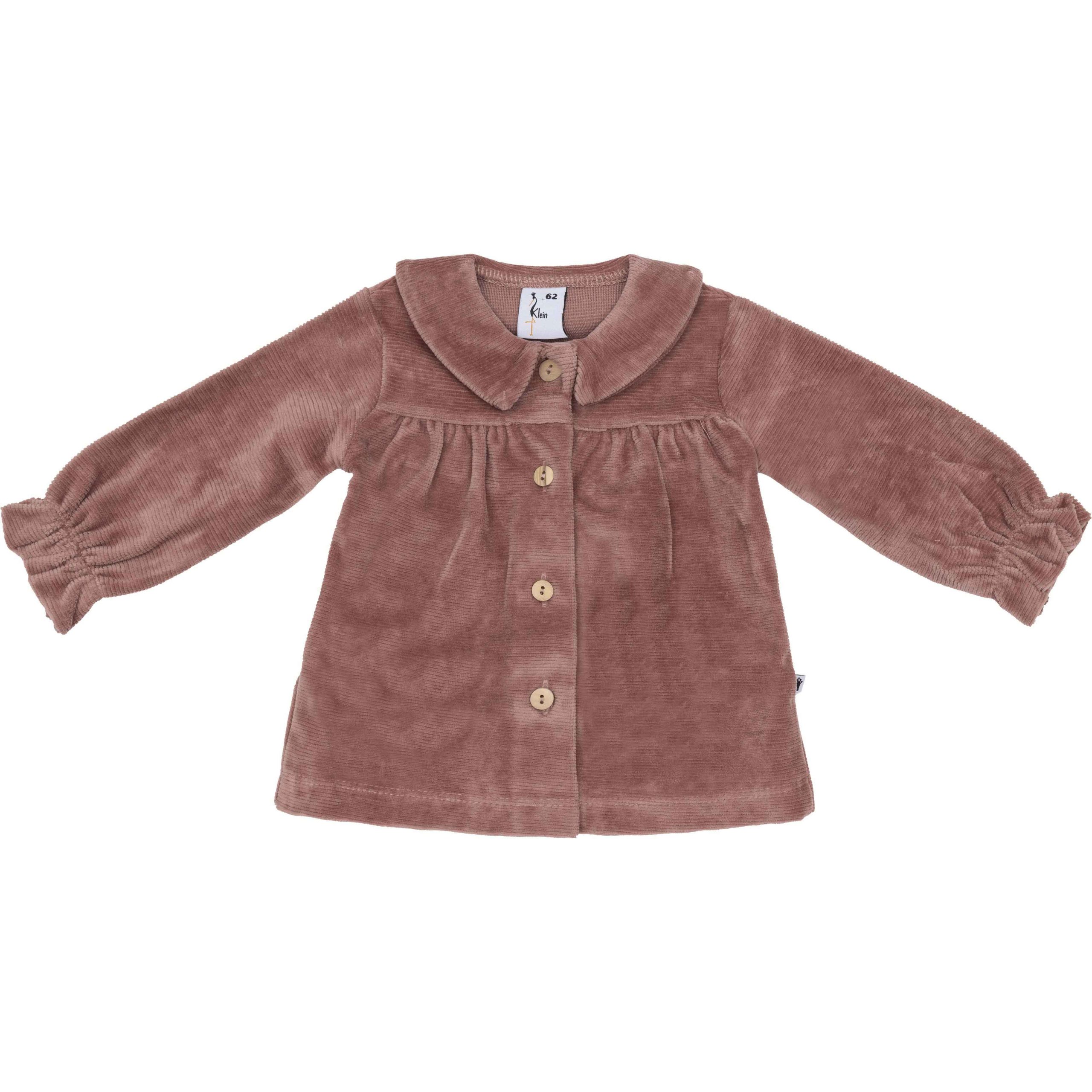 Strickjacke in A-Linie in Ripp-Optik