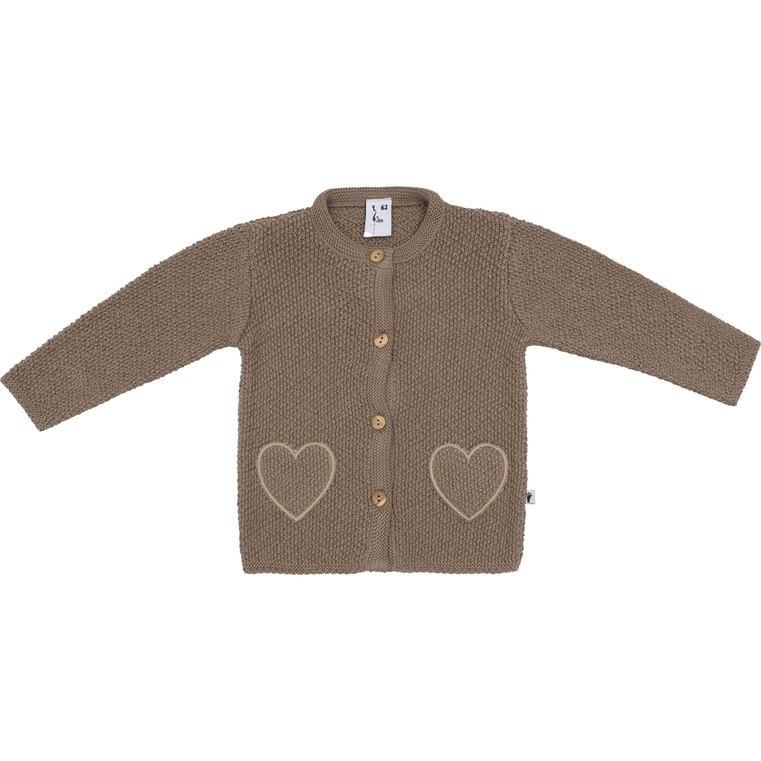 Strickjacke mit Herzen